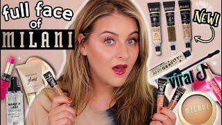 full face of *MILANI COSMETICS* // NEW Liquid Contour, Anti-Gravity Mascara, Cream Foundation & more