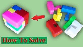 How to Solve Plastic Cube Puzzle | Brain Teasers for Kids Children and Adults | IQ Test