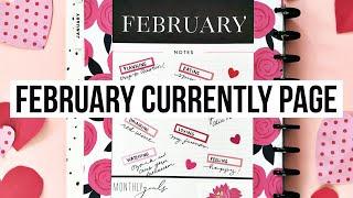 How to Decorate Your Happy Planner Currently Page // February 2020 // Big Happy Planner