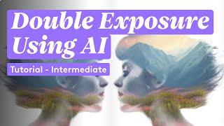 Double Exposure Photo Editing Tutorial Using Text to Image AI | Photoleap