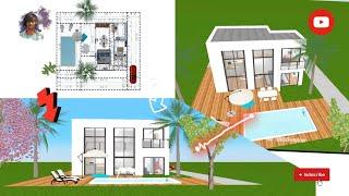 Home 3D design 4K video | Mr Nikkii voice| Make house  video viral #home #3d #housedesign