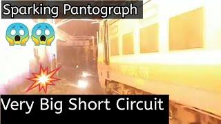 Biggest Short circuit ever with WAP-4 || (00464) Amritsar Howrah Parcel Special train