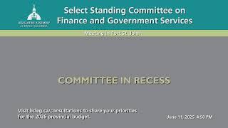 BC Legislature Live Stream - Fort St. John