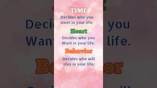 Time|Heart|Behavior #motivation #lifelesson #journey #inspiration #quotes #youtubeshorts #chidanvi