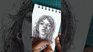 How to Draw Freehand Girl Face Step by Step!! #easy #sketch #quiz #art #artist #girl #drawing