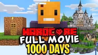 I Survived 1000 Days on ONE BLOCK in Minecraft Hardcore [FULL MOVIE]