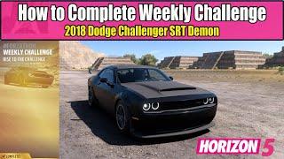Forza Horizon 5 How to Complete Weekly Challenge Rise To The Challenge Dodge Challenger SRT Demon
