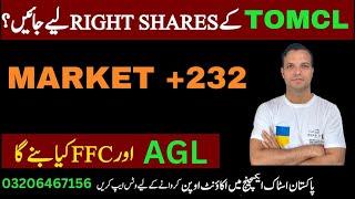 PSX | pakistan stock market analysis|TOMCL announces 30m right shares issuance