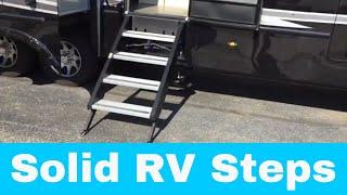 Solid RV Entry Steps - Luxe Elite, Gold and Luxe Toy Hauler