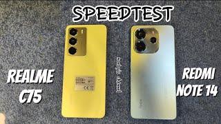 Realme C75 vs. Redmi note 14| SPEEDTEST