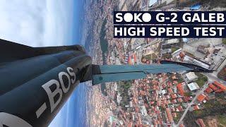 Soko G-2 Galeb Jet Trainer - DJI Osmo Action 4 High Speed Test!