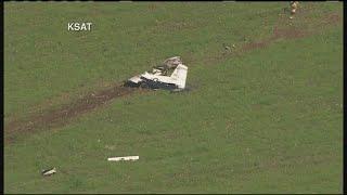 Raw Video: Air Force Trainer Plane From JBSA-Randolph Crashed Near Rolling Oaks Mall In San Antonio