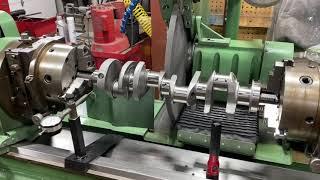 Crankshaft Grinding on a Storm Vulcan 15AW