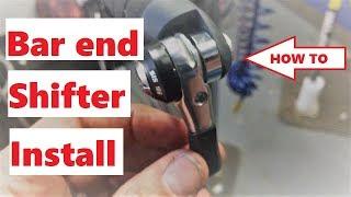 How to install bar end shifters