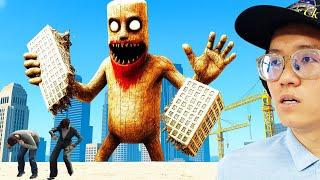 GTA5 Zombie Tung Tung Tung Sahur Monster DESTORY Los Santos City in GTA5