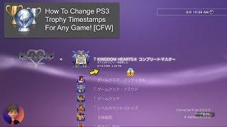 How To Change Trophy Timestamps For Any PS3 Game - Including Delisted/Offline Games! (CFW/HEN)