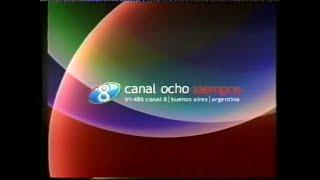 LRI 486 TV Canal 8 Mar Del Plata, Buenos Aires, Argentina - ID Largo/Completo 2004