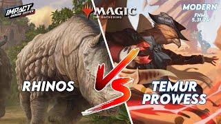 Temur Prowess (Chris) VS Rhinos (Tom) [PAPER] | Modern FNM at Impact Gaming Center