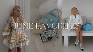 June Favorites 🩵: Summer Clothes, My Most Used Luxury Bags,  Shoes, New Makeup & Home Additions!