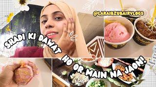 VLOG #64 | shadi ka khana is biggest priority | I did try to do a MUKBANG in my style 