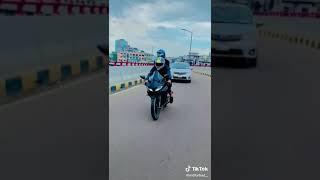 Riding bikeDark Knight yamaha R15 V3||#R15lovers#R15status#tiktokvideo#shorts