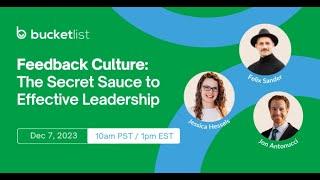 Feedback Culture: The Secret Sauce to Effective Leadership