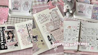 journal with me for a week  doodles and scrapbook (real time, no music)