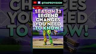 Season 13 Legend Changes You NEED To Know! #shorts