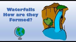 How a Waterfall is formed - labelled diagram and explanation