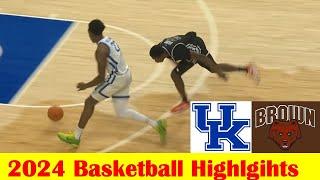 Brown vs #10 Kentucky Basketball Game Highlights 12 31 2024