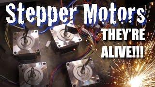 DIY CNC - Stepper Motor Wiring and Test