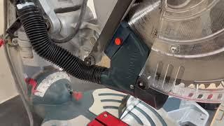 Dust collection upgrade for Bosch Axle Glide Miter Saw.