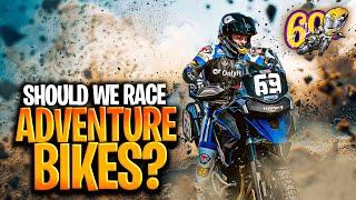 First Ever Adventure Bike Flat Track Race  Sturgis Bike Rally