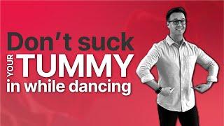 How to KEEP your TUMMY in while dancing | dance tutorial for all ages