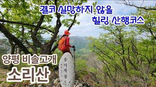 결코 실망하지 않을 힐링 산행코스/양평 비솔고개 소리산 송이재봉/한강기맥/