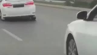 3 cars dance in a highway 