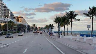  Driving Along The Ocean In Fort Lauderdale, Florida 