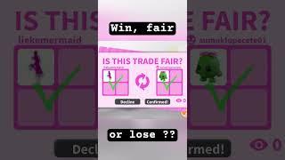 Win, fair or lose? #roblox #adoptme #adoptmeroblox #adoptmeshorts