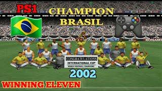 WINNING ELEVEN 2002 COPA DO MUNDO COM O BRASIL PS1 NOSTÁLGIA