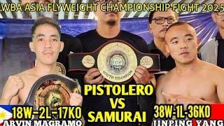 March 24 2025: NEW WBA CHAMPION SI KABAYAN- Arvin Magramo (PH) vs Jinping Yang (CHINA) Highlights.