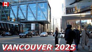 City Walks City Sounds - Vancouver Canada Walking Tour in 4K January 2025