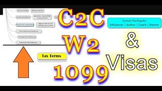 Who Is Eligible? C2C, W2, 1099 | Tax Terms & Visas | US IT Recruiting | Suman Pachigulla | Very Easy