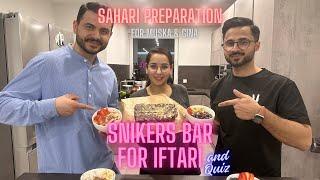 Sahari Preparation | Funny Quiz | Snikers Bar - تهیه سحری | سوالات خنده دار | MrX and Schekeb