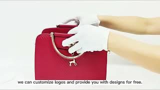 China Guizhou Foreign Trade Platform: Pu Leather Sac Ladies Shoulder Handbag Product Video