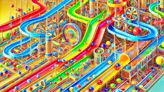 Marble Run MarbleRun Electric Elevator Race ASMR marblerun rollercoaster stisfying Race ASMR