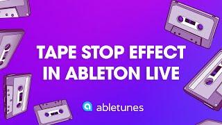 Tape Stop Effect in Ableton Live [1 Minute Tutorial]