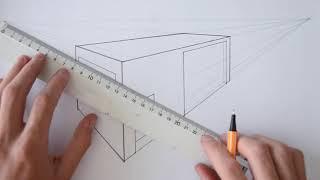 TUTORIAL | HOW TO DRAW A BASIC HOUSE (2-POINT PERSPECTIVE)