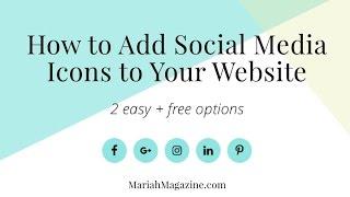 How to Add Social Media Icons to Your WordPress Website