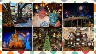 My Disney Christmas Vacation 2024 Part 1- Monorail Resorts & Magic Kingdom- D Tour 349 12/8-12/2024