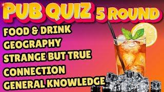 PUB QUIZ WITH ANSWER : PROVE Your Knowledge with These PUB QUIZ  5 ROUNDS!